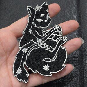 Killstar ✦ Purr Home Patch ✦ Occult Celestial Sleeping Cat Embroidered OS